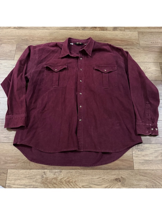 Guide Gear Other - Vtg Guide Gear Heavyweight Flannel Shirt Mens 3XLT Burgundy